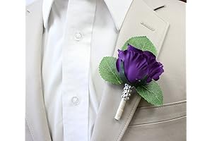 Angel Isabella Purple Rose Boutonniere: An Exquisite Floral Accessory