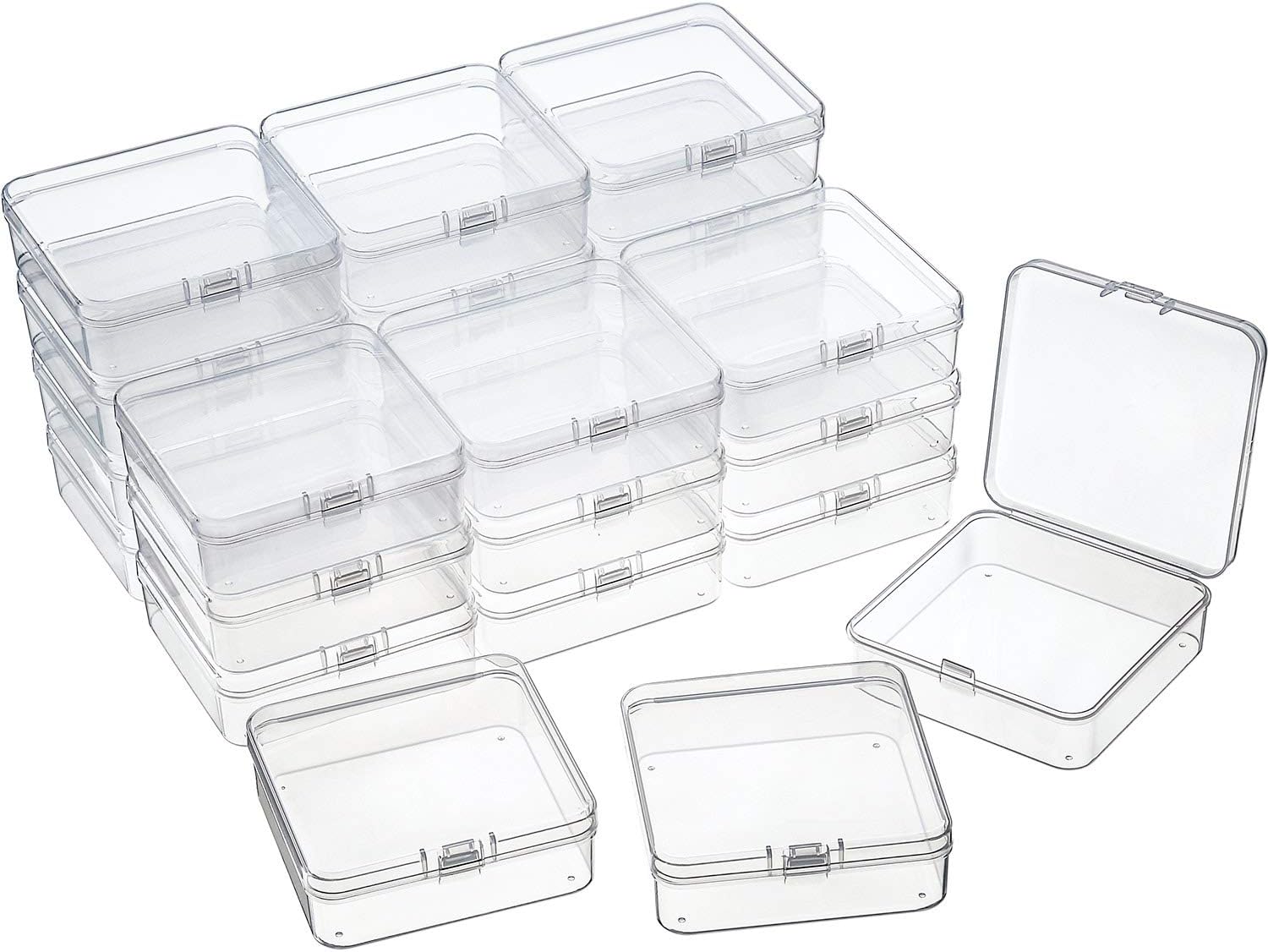 DKAOVH 4Pack Rectangular Plastic Storage Containers Box
