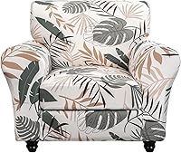 Vista 50 de SearchI Funda elástica para sofá, funda para sillón de 2 piezas con funda de cojín separada para silla, protector de muebles lavable para sala