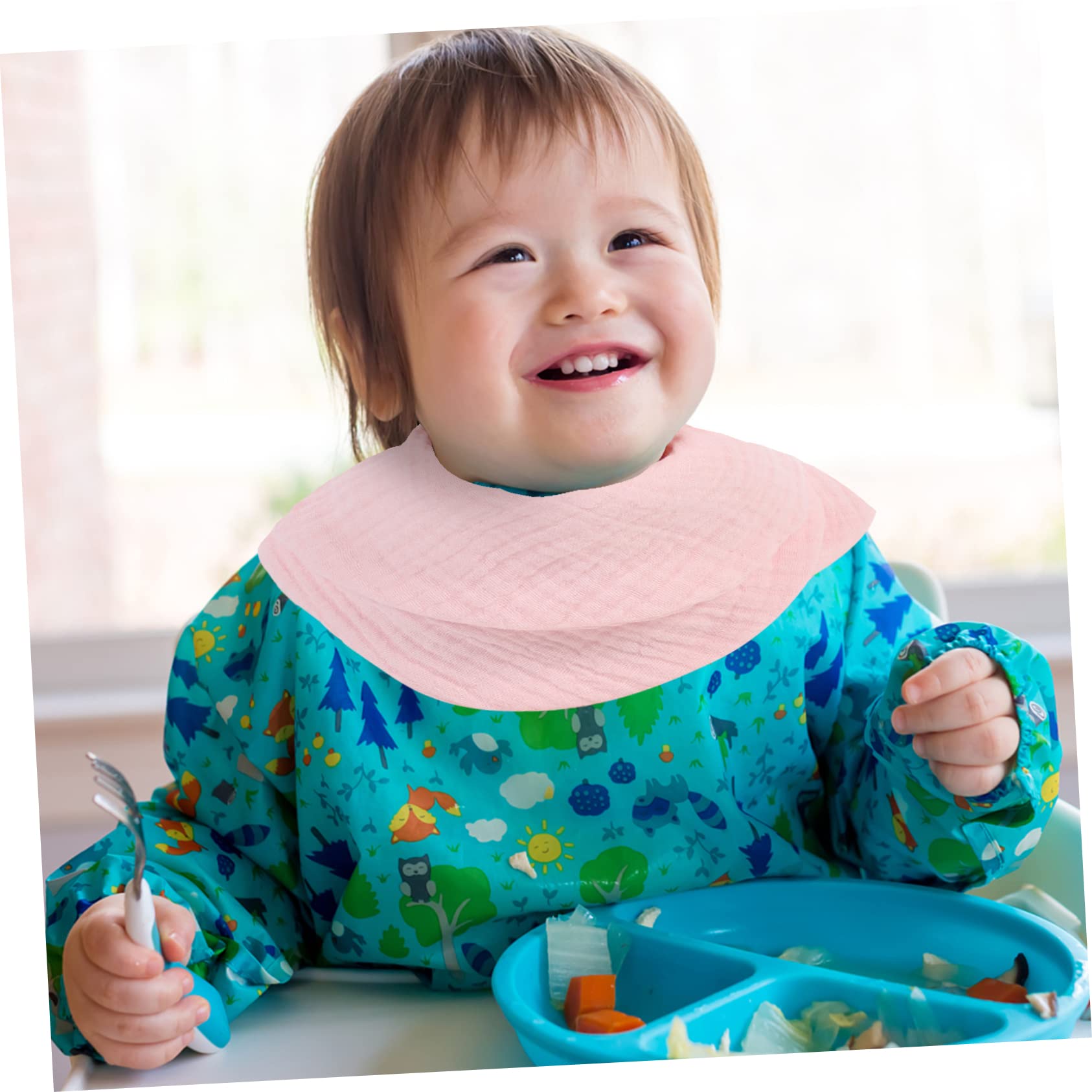 ifundom 9pezzi Bavaglini Bandana Morbidi e Assorbenti Per Cotone Muslin Per Alimentazione e Ruttini Proteggono Liquidi e Mantengono Collo Asciutto