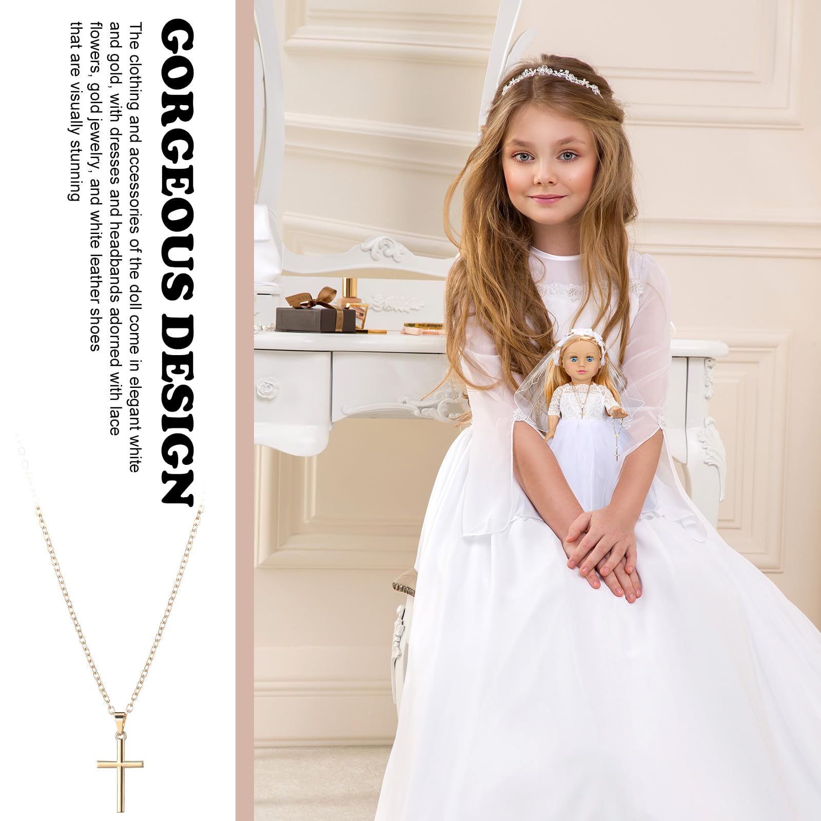 Amazon.com: RoundFunny 7 Pcs 18'' American Doll First Communion