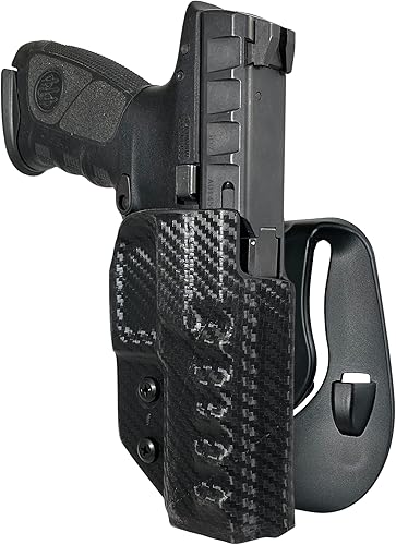 Black Scorpion Gear OWB Kydex Paddle Holster se adapta a Beretta APX de 3.7 a 4.25 pulgadas  Funda de transporte oculta fuera de la cintura