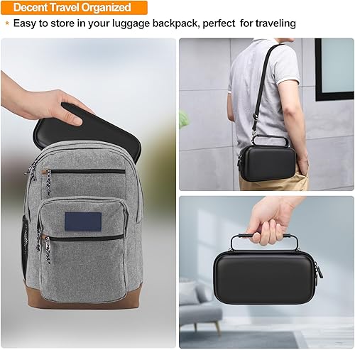 Vista 5 de Elonbo Funda de transporte para cámara digital 4K para Femivo/VETEK/IWEUKJLO/VJIANGER/WIKICO/Saneen/OIEXI 4K 48MP Vlogging cámara, funda