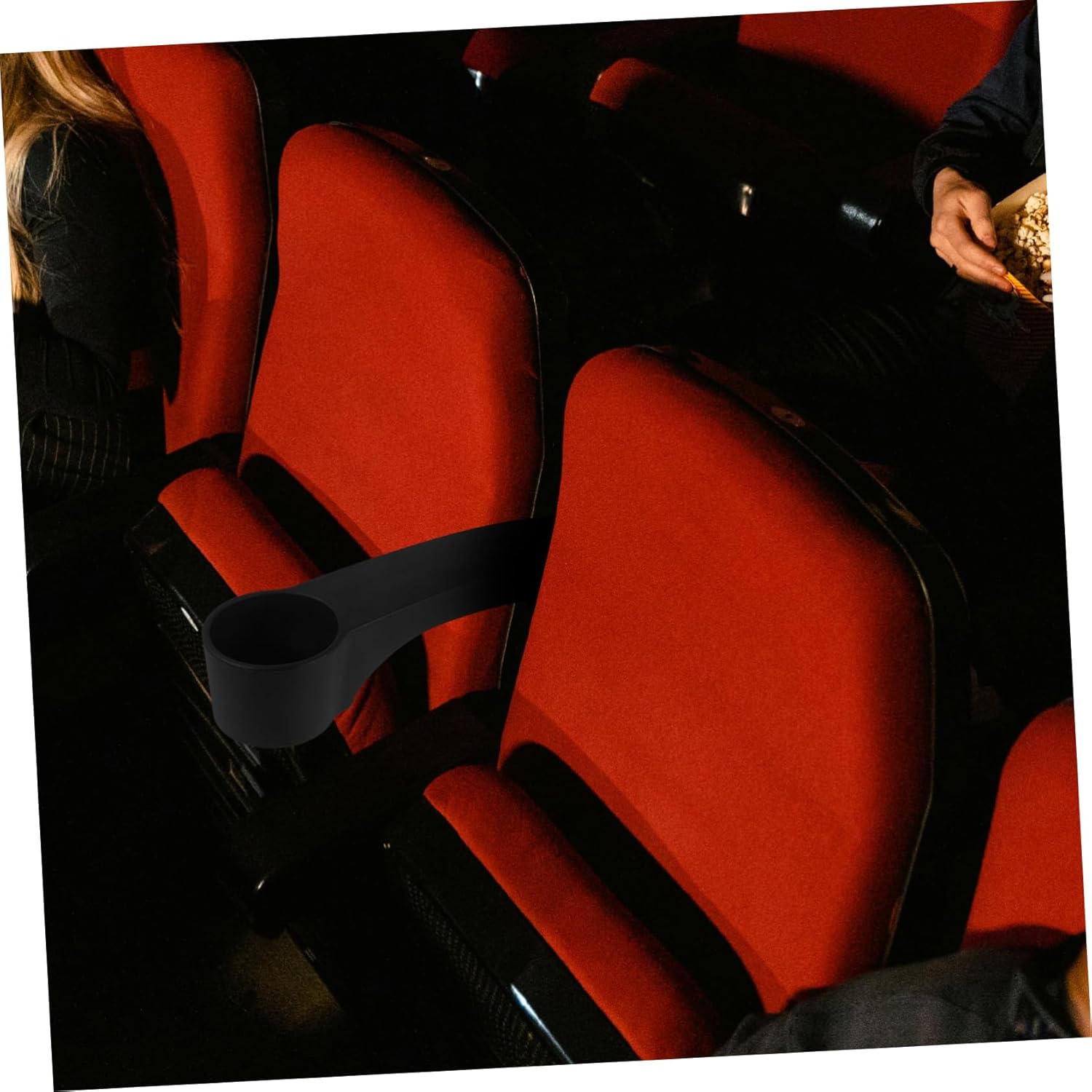 Replacement Armrest with Cup Holder for Theater Chair Plastic Chair Arm Rest Comfortable Design for Classroom and Home Use Easy Installation