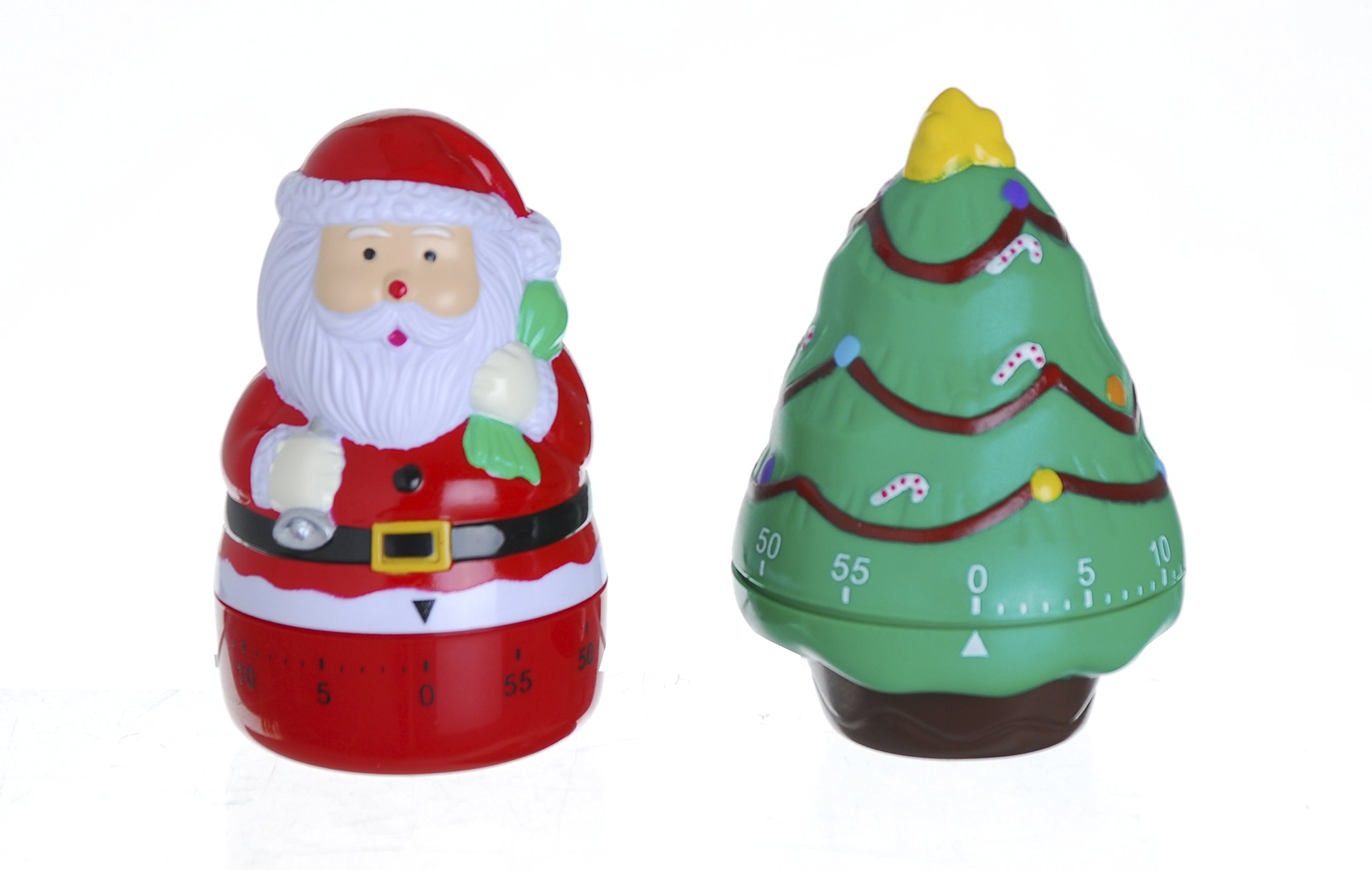 Minuteur de Cuisine Noël Excelsa en Plastique Vert/Rouge