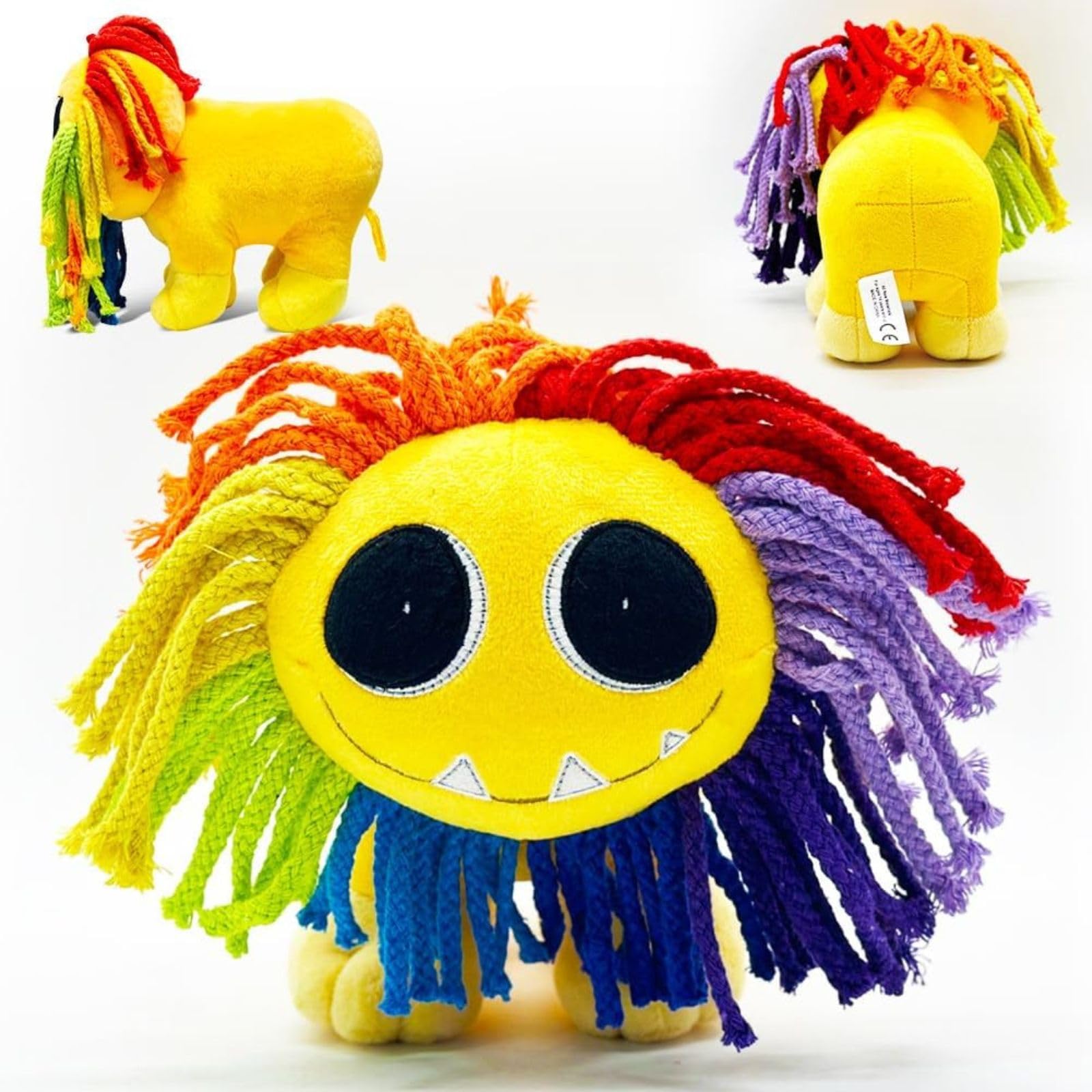 Benolls Smiling Critters Plush CatNap/Doyday/Craftycorn, Soft Stuffed Animal Pillow Doll for children and adults, (Yellow)