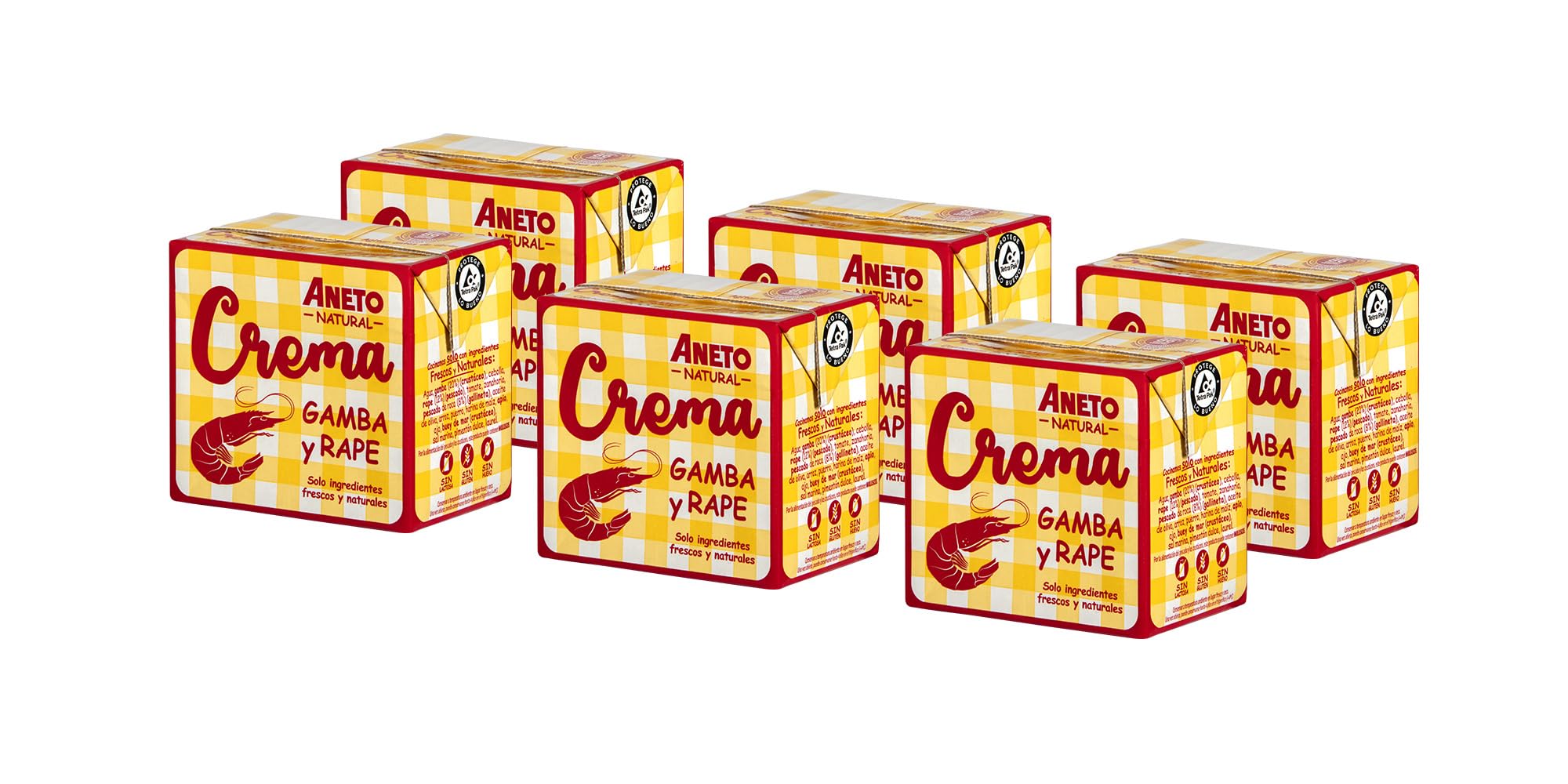 Crème de crevettes et rapé - boîte de 6 unités de 0,5L