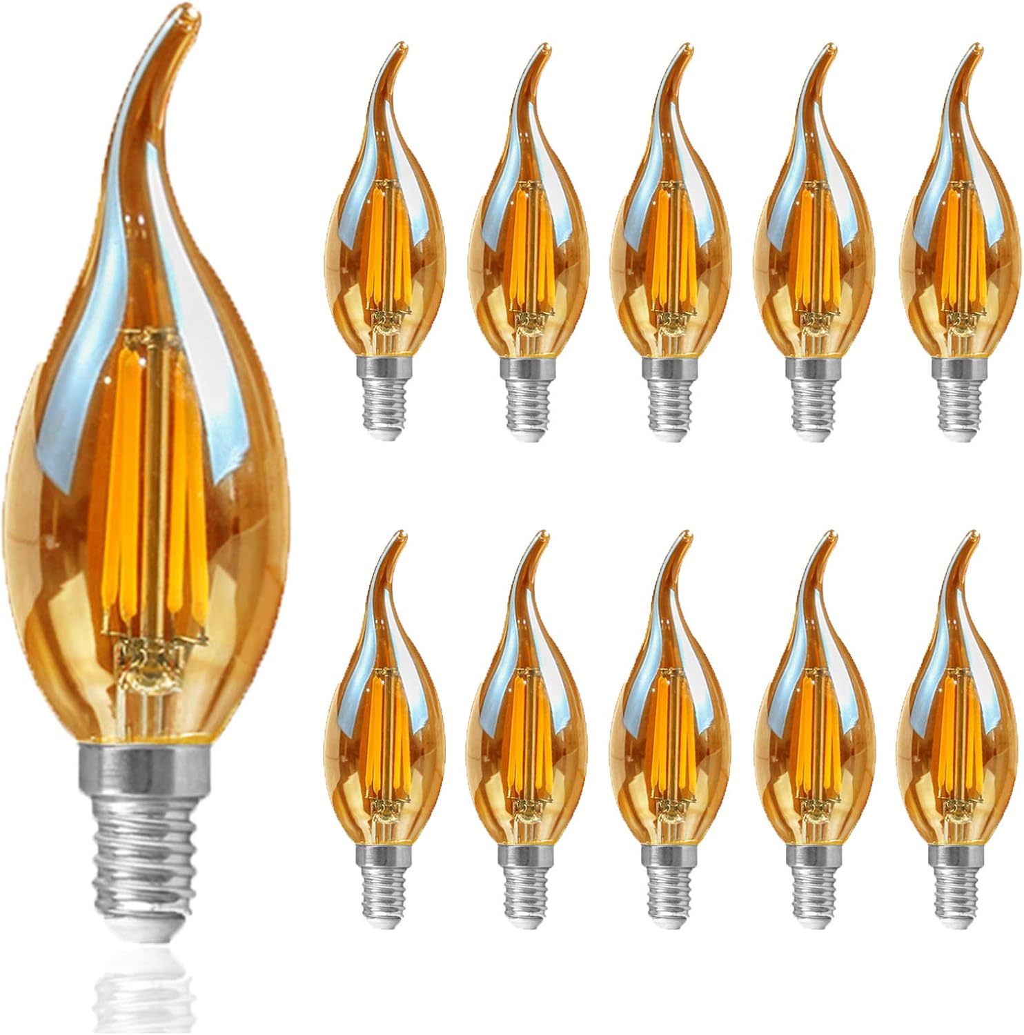 CNMJI 10 Pack E14 LED Edison Bulbs 40W Equivalent