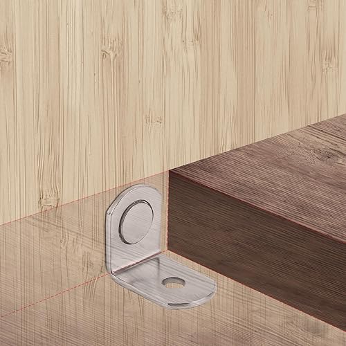 Miniatura 5 de 30 clavijas de estante en forma de L de 0.24 pulgadas con agujeros, pasadores de estante de metal de alta calidad para estantes, armarios,