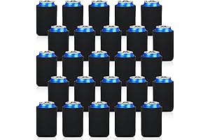 150 Pack Black Coozies Bulk for Vinyl