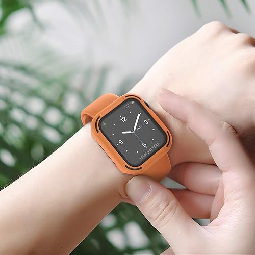 Vista 35 de Recoppa Funda resistente para Apple Watch de 1.732 pulgadas Series SE 6/5/4 con protector de pantalla, duradera serie Quattro Pro Series a prueba