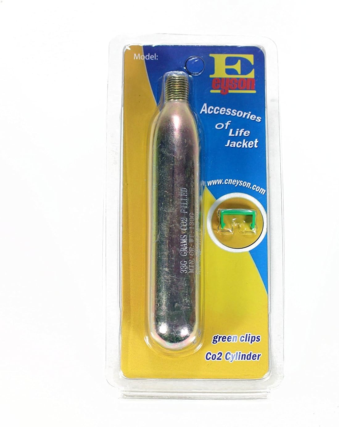 Premium Quality CO2 Rearming Kit Cylinder Cartridge Tank for Manual Inflatable Life Jacket Lifejacket Life Vest Waist Pack Belt Lifesaving PFD CO2 Replacement Refill New