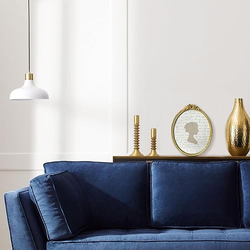 Miniatura 6 de Sunlit Marco de fotos vintage de 8 x 10 pulgadas, marcos de fotos ovalados antiguos con parte frontal de cristal, pantalla de fotos de lujo, colgar