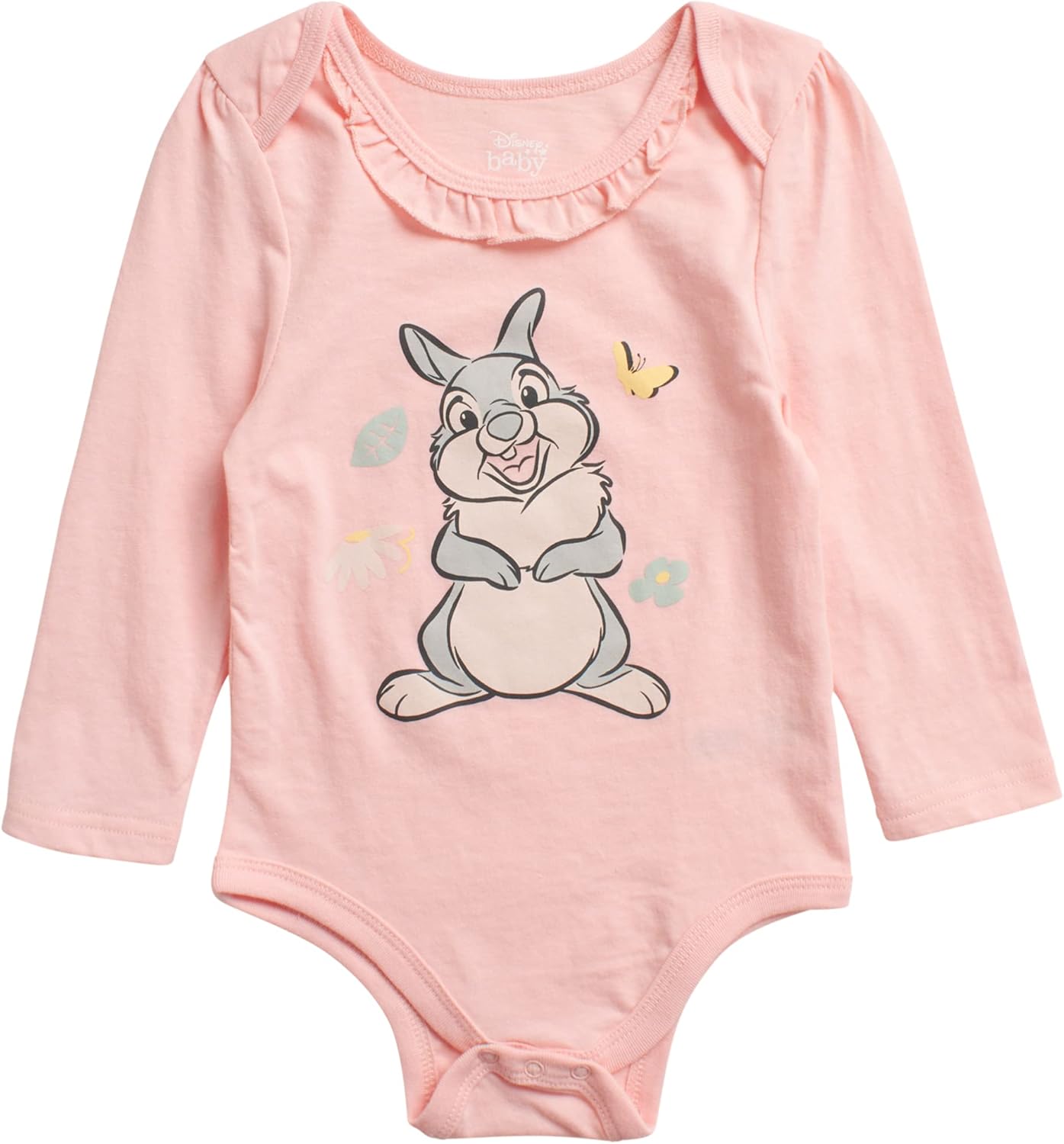 Disney Baby Girls' Pants Set - 3 Piece Minnie Mouse, Bambi, Winnie the Pooh Bodysuit, T-Shirt, and Sweatpants (0-24M)
