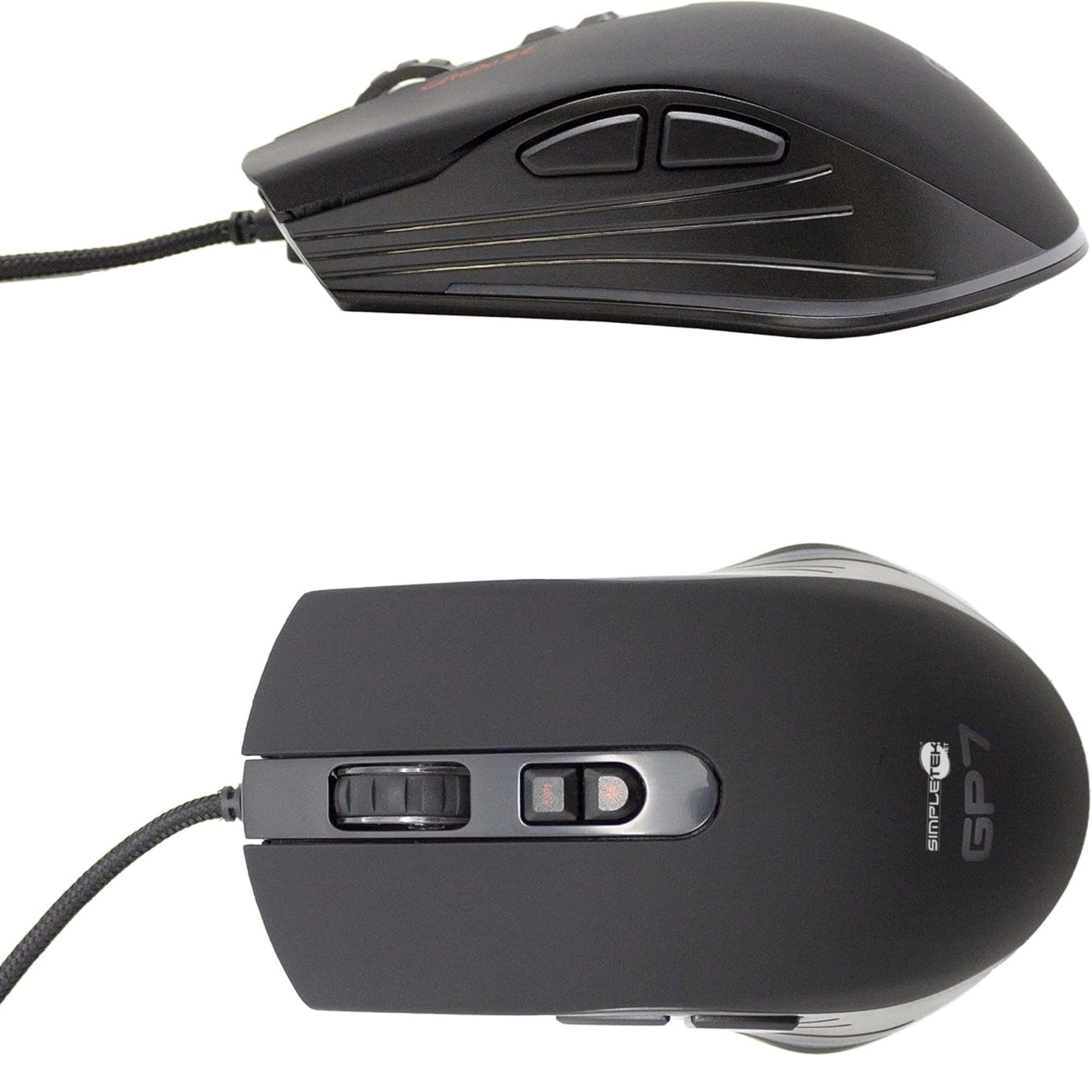 SIMPLETEK - Kit Gaming Mouse & Tastiera Professionale RGB | QWERTY Layout ITA, 8 Macro, 7 Colori | Mouse Fino a 12000 DPI