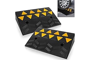 Pyle Ramps Car Vehicle Curbside Driveway Ramp Heavy Duty