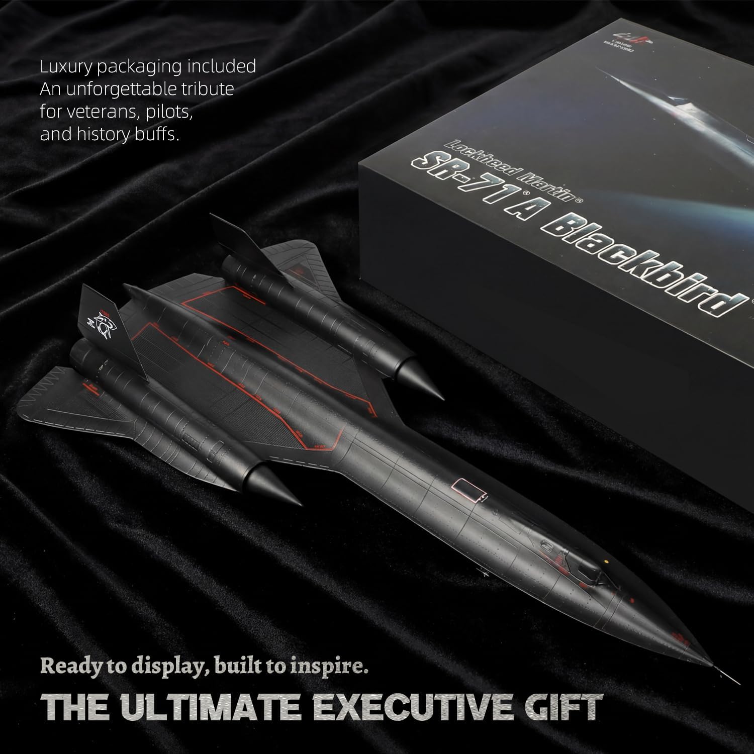1/72 Scale SR-71a Blackbird Metal Model High-Altitude Reconnaissance Aircraft Military Diecast Plane Model for Collection or Gift