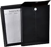 Lion File-N-Send ポリ オフィス間封筒 10 x 13インチ 不透明 チャコールグレー (ブラック) 6枚 1パック (22700-CG)