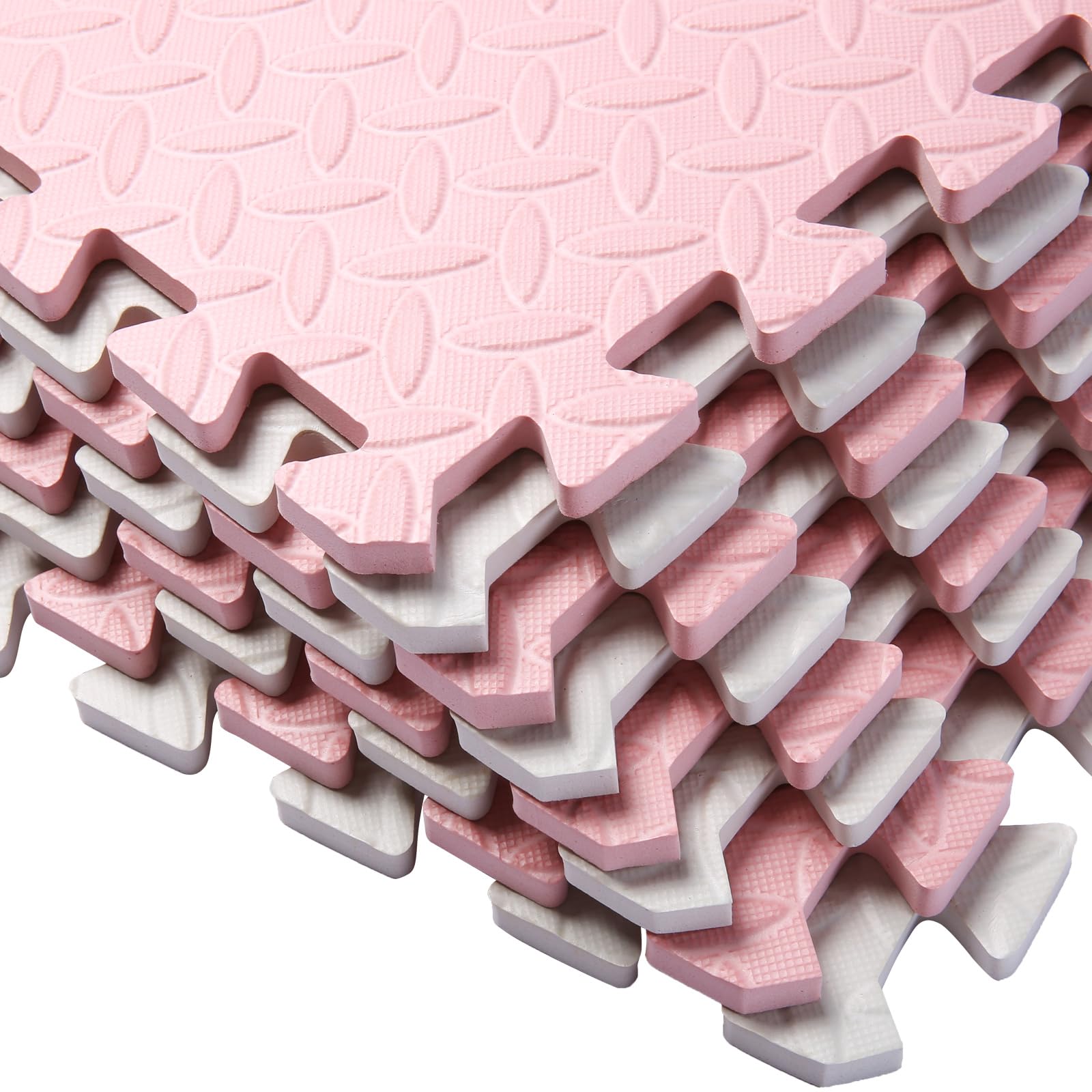 Lot de 16 dalles en mousse pour sol, carreaux carrés en mousse emboîtables