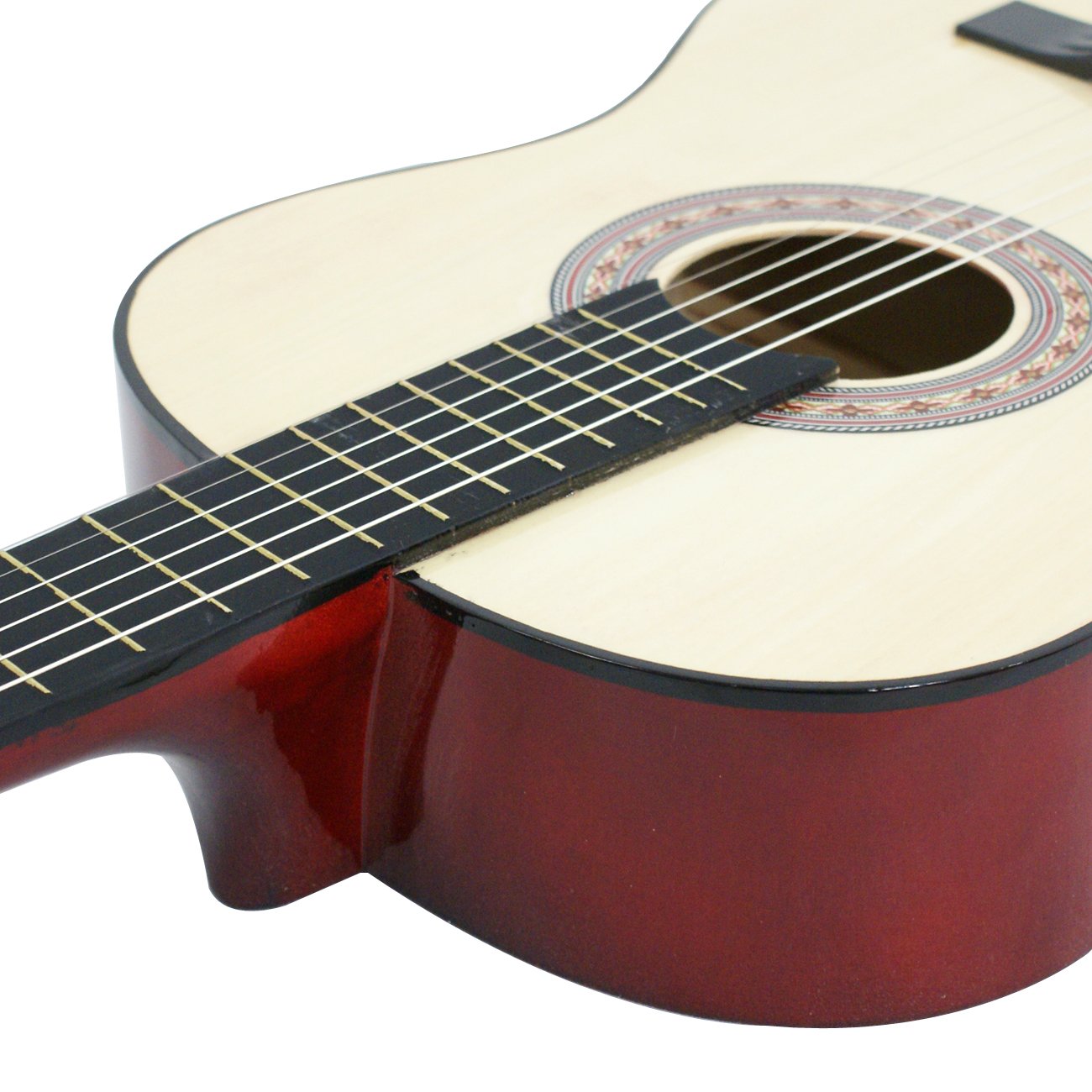 96,5 cm corde folk chitarra acustica per principianti amanti della musica Kids Gift 4 colori, natrual