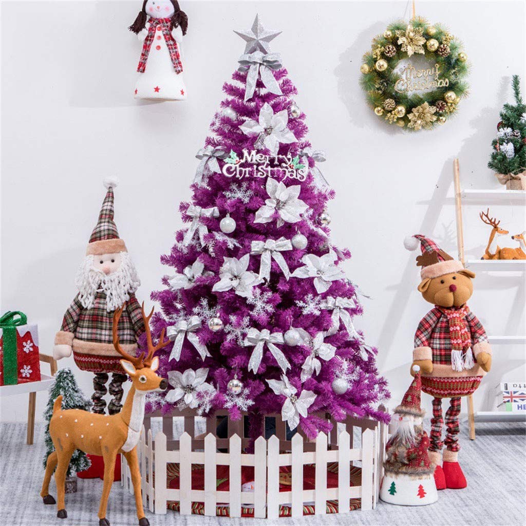 Amazon.co.jp: 紫色の人工的なクリスマスツリーにはスタンドが含まれ