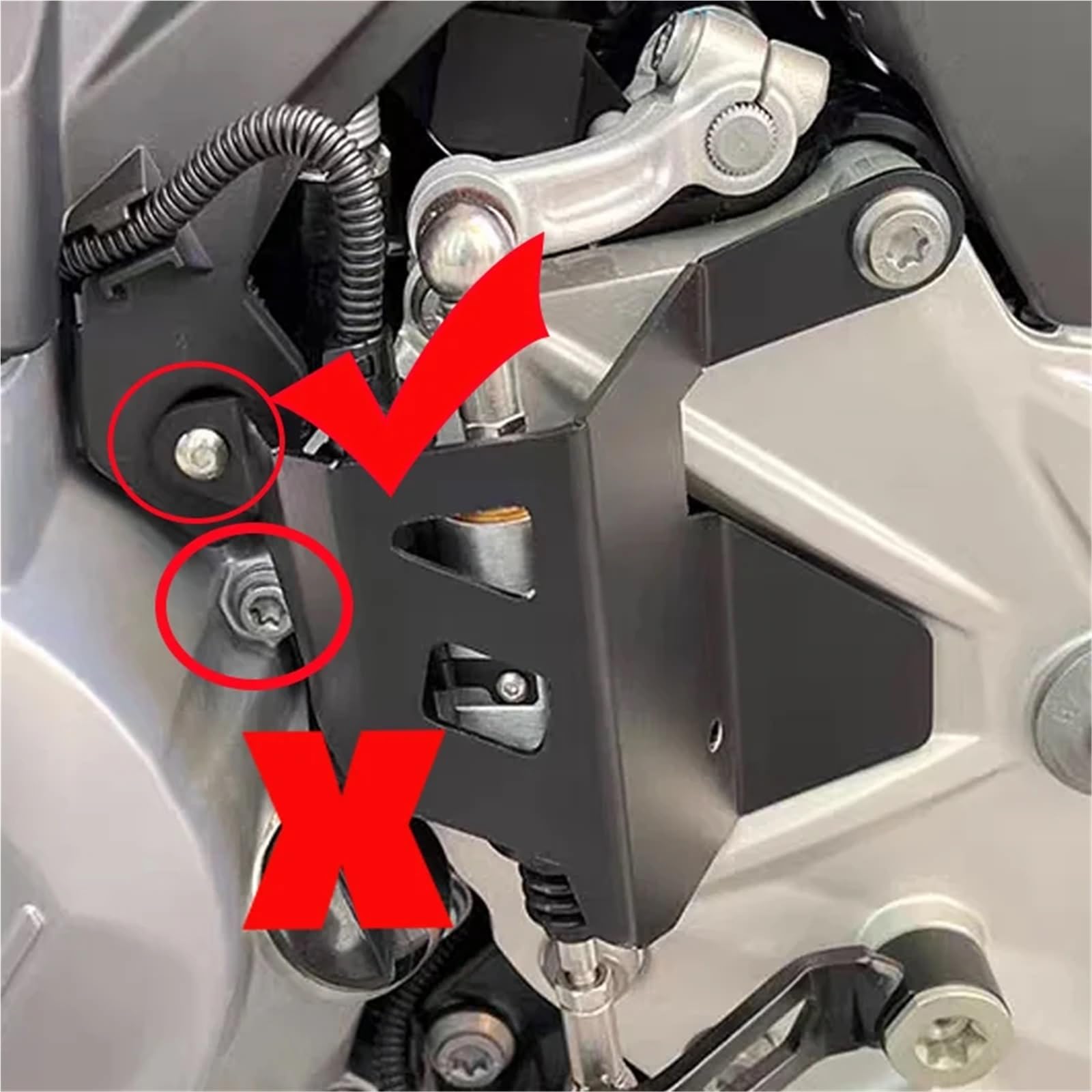 Adatto per F750/850/900GS ADV Adventure Copertura protettiva per l'assistenza al cambio soffietto forcella(E)