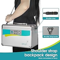 Vista 5 de Glosen Caja de bloqueo de medicina, caja de medicina con bloqueo, cajas de bloqueo de seguridad【Extra grandes】15.9x9.3x8.9 pulgadas, caja