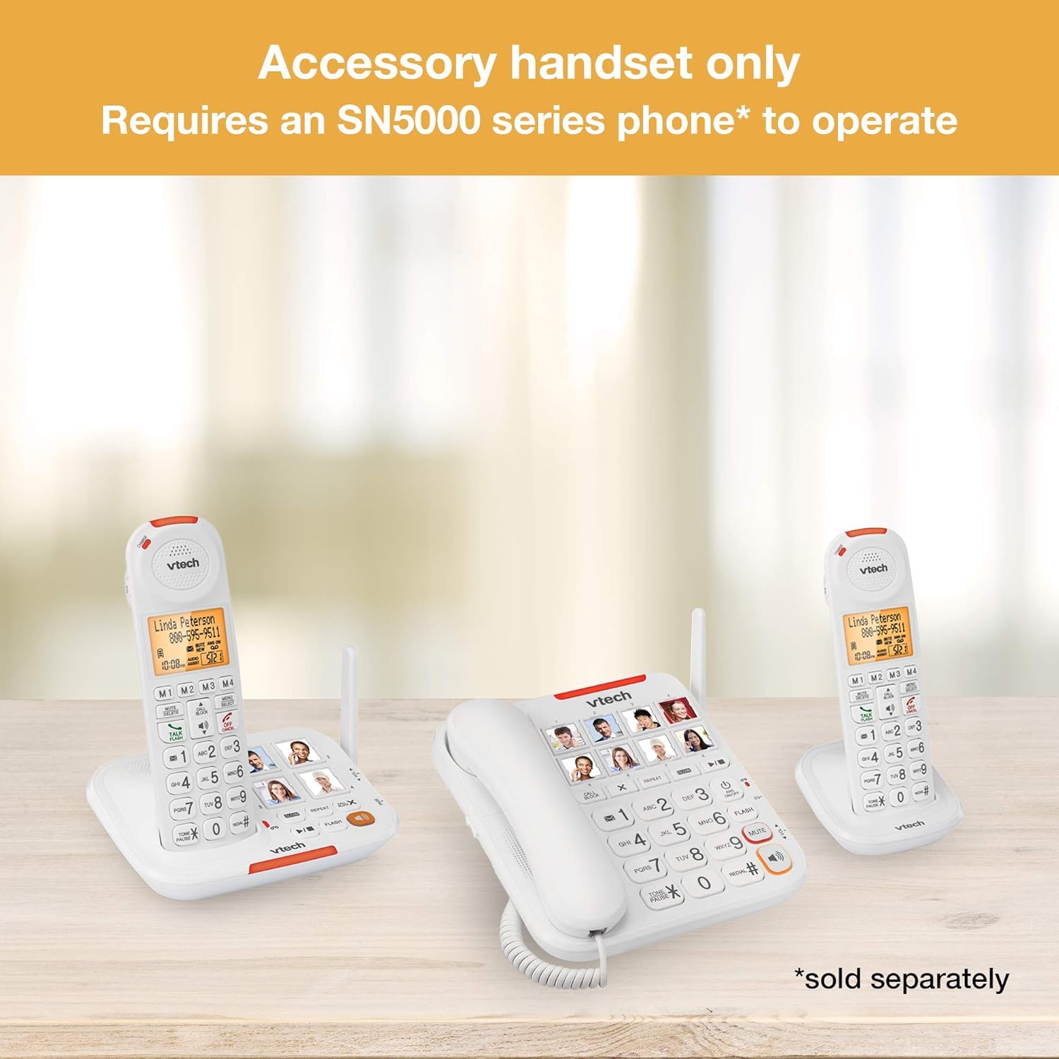 VTech SN5107 Accessory Handset with Main Phone System