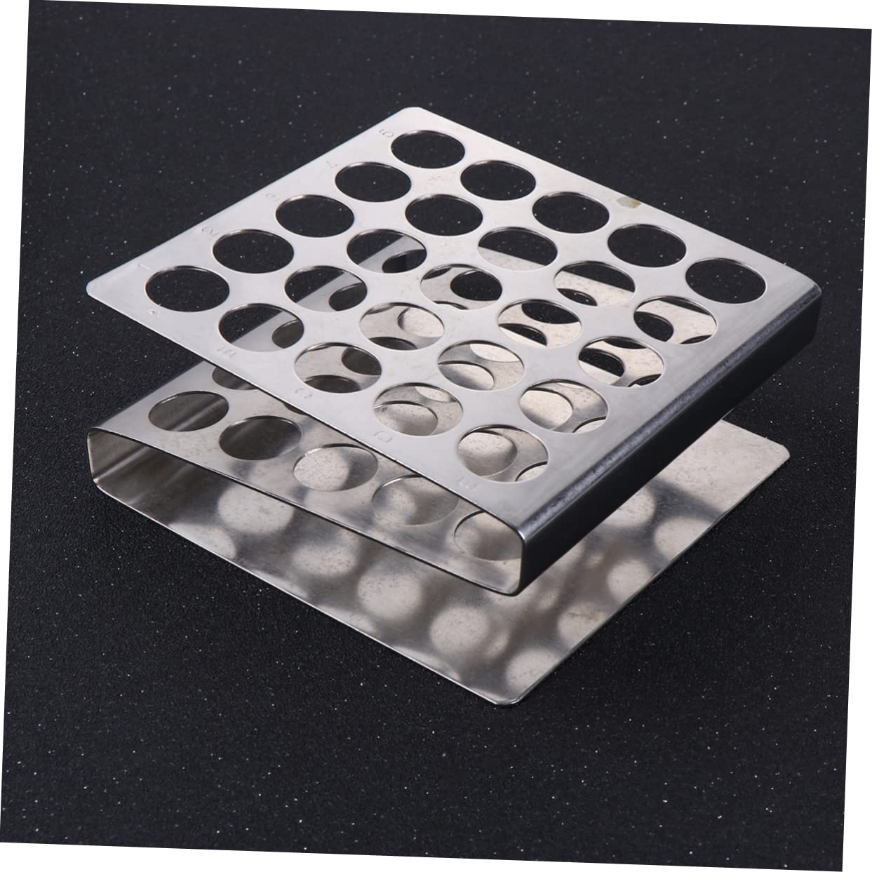 Anneome 3piezas Soporte De Tubos De Inoxidable z Huecos Para Escolares y Experimentos Científicos Accesorio Práctico y Para Almacenamiento y Organización