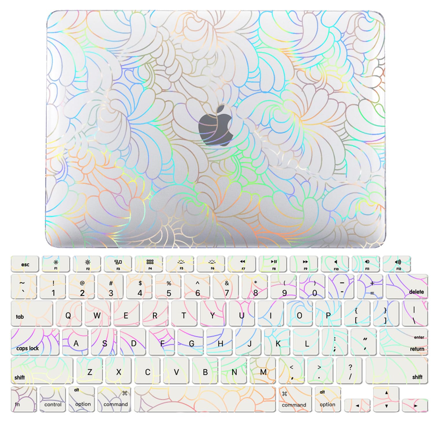 Protector MacBook Air 15 M3 A3114 transparente para trabajar en cafeterías JZ LT7 7