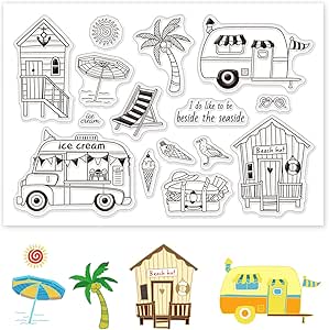 GLOBLELAND Tampons Transparents En Silicone Avec Symboles Mystiques