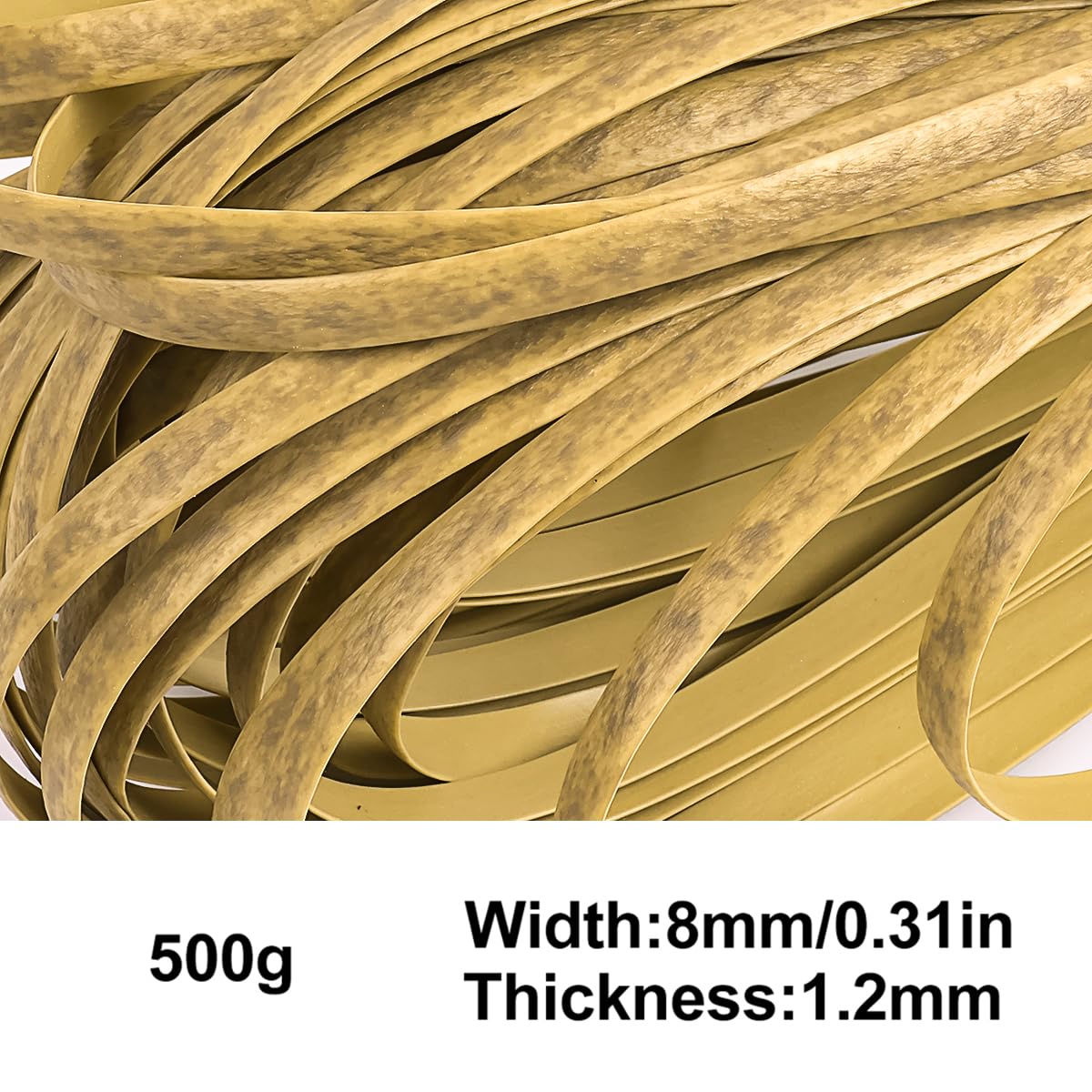 500G Strisce di Rattan Intrecciate Piatte, Kit di Riparazione in Vimini Sintetico per scatole portaoggetti