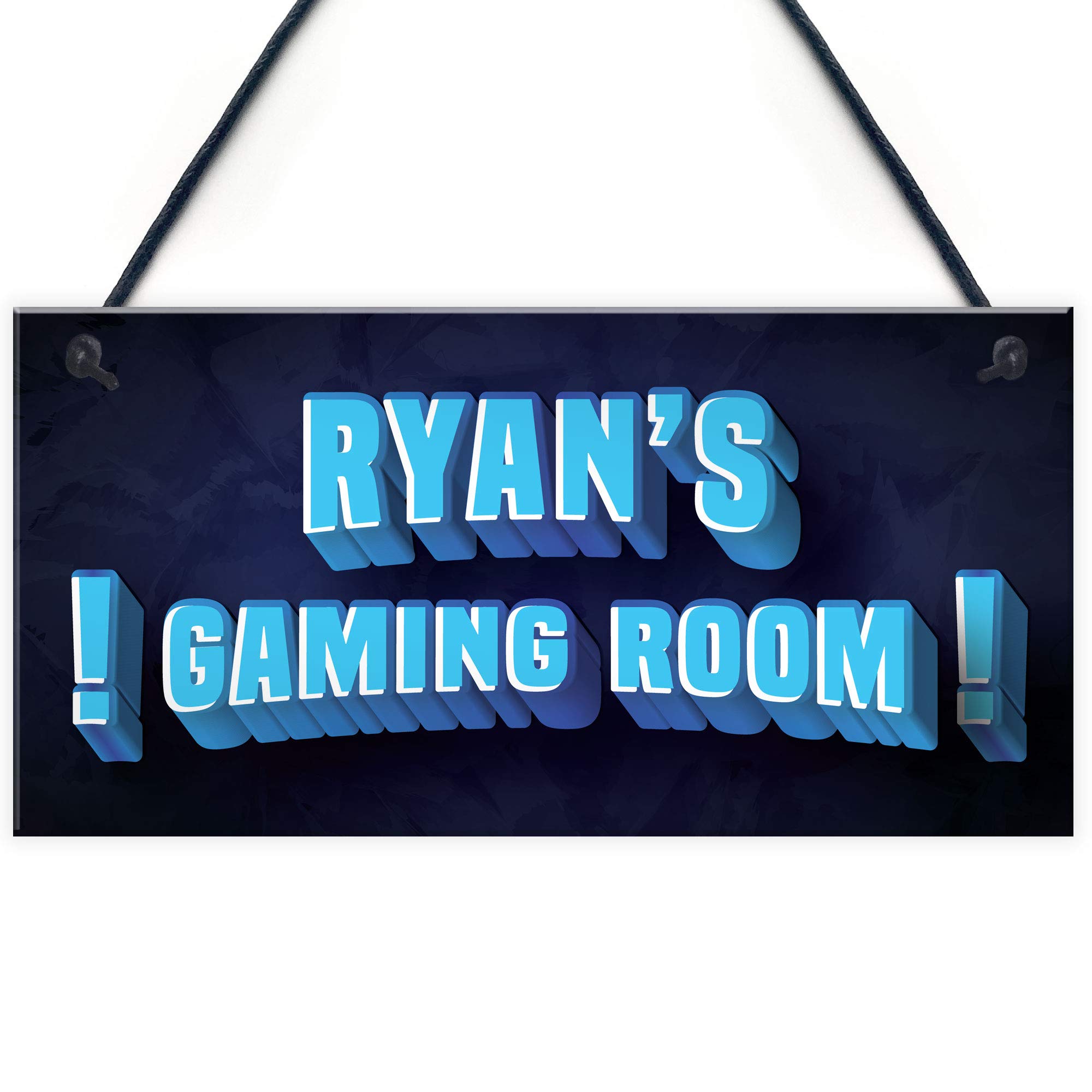 Gaming Room Sign PERSONALISED Man Cave Boys Bedroom Games Room Sign