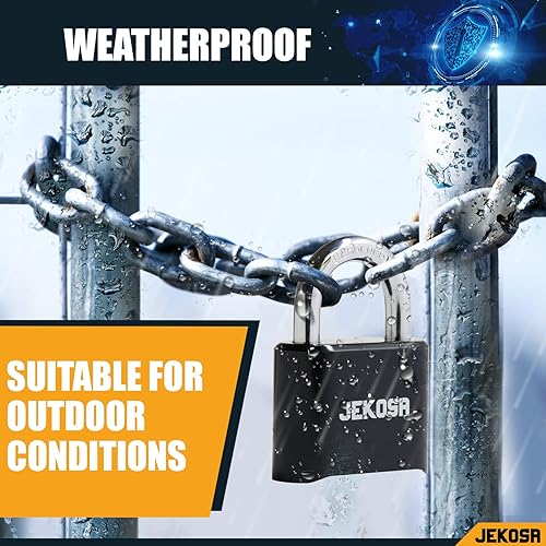 Miniatura 4 de JKB50 Weatherpoof Cerradura de combinación resistente al aire libre - Cerradura con código de 4 dígitos sin llave - Ideal para puerta, cobertizo,