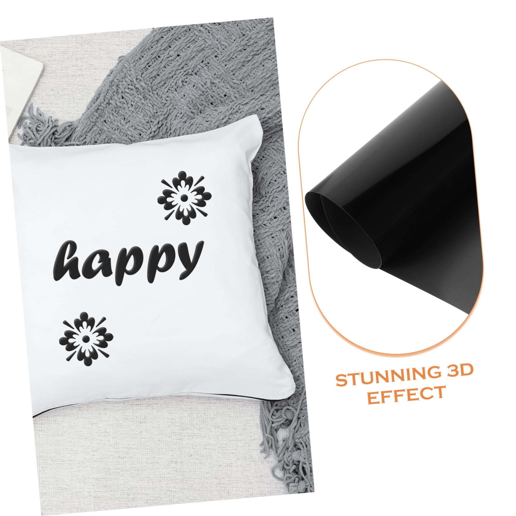 OSALADI 1 Sheet Heat Transfer Vinyl Film for Shirts DIY Patterns Easy to Use Vinyl for Clothing and Accessories Present for Friends and Family