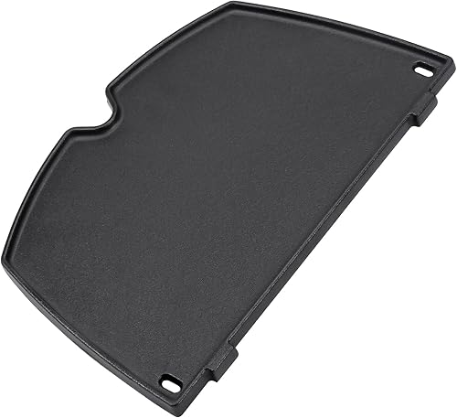 QuliMetal 6558 Parrillas de hierro fundido para Weber Q1000 Q1200 Q1400 Q100 Q120 Q140, Q1001000 Series Accesorios de parrillas de gas, 12.6 x 8.6