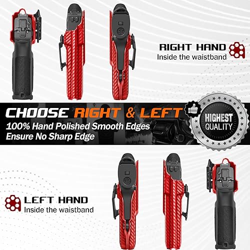 Miniatura 6 de Amberide IWB & OWB KYDEX Holster Fit Sig Sauer P320 Carry  P320 Compact  P320 M18 Pistol, Inside Waistband Concealed Carry Holster, Adjustable Cant