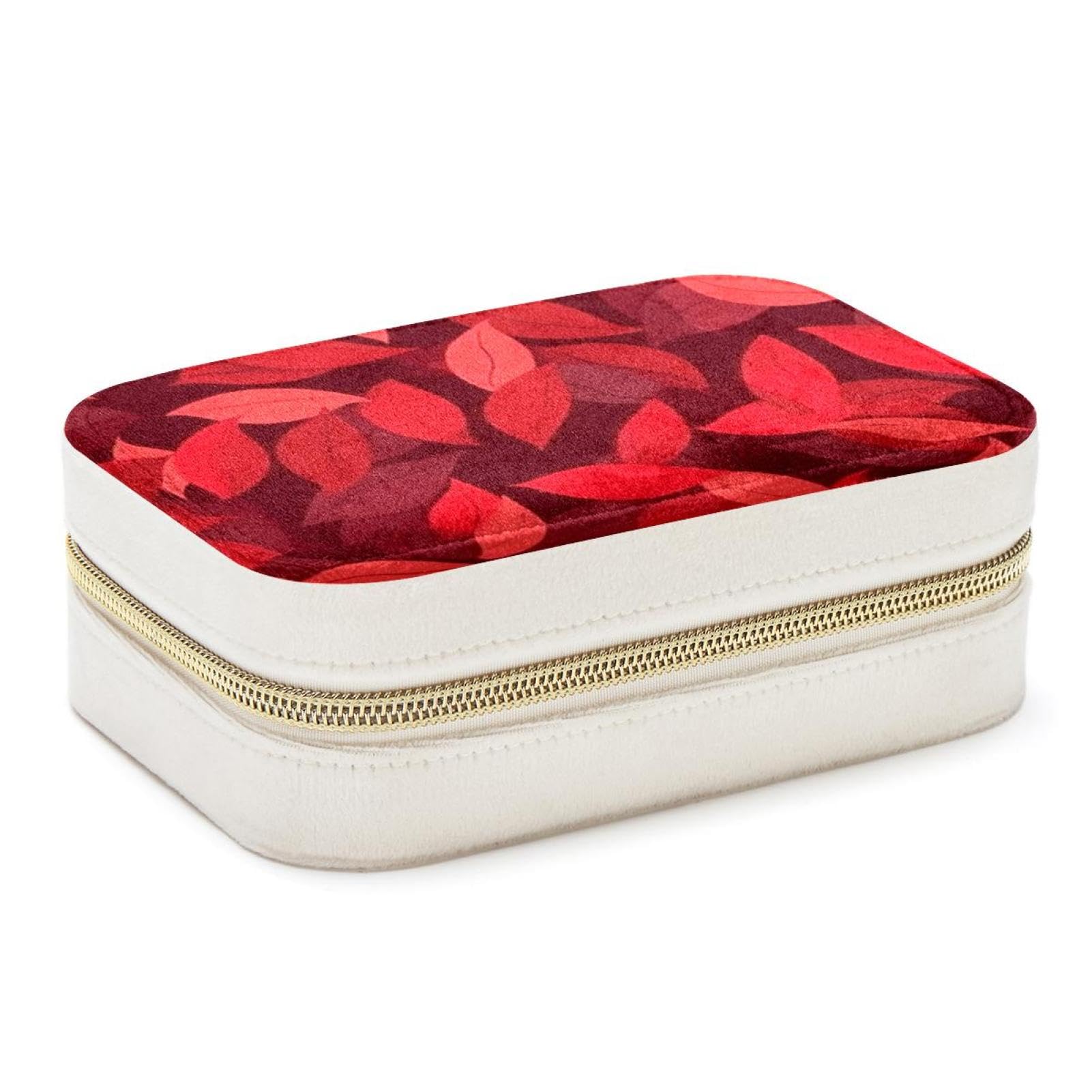 Boîte à bijoux spacieuse double couche et grand étui de rangement de voyage pour femmes