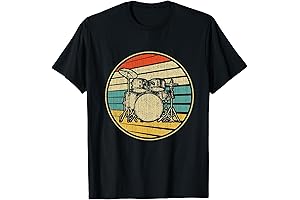 Drums Drummer Band Drumset Retro Vintage Drum Set 70s 80s T-Shirt