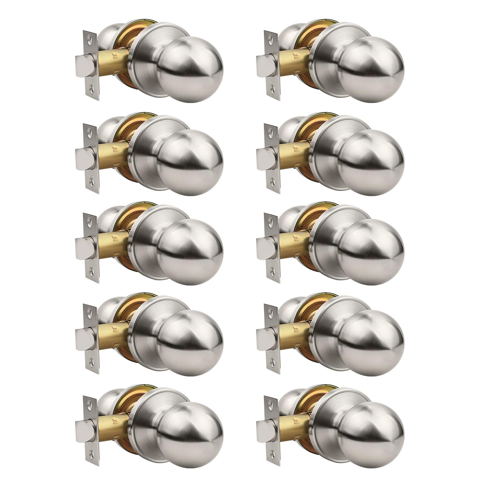 Privacy Door Knobs - 2 Pack Satin Nickel -30 Privacy Door Knobs - 2 Pack Satin Nickel -30