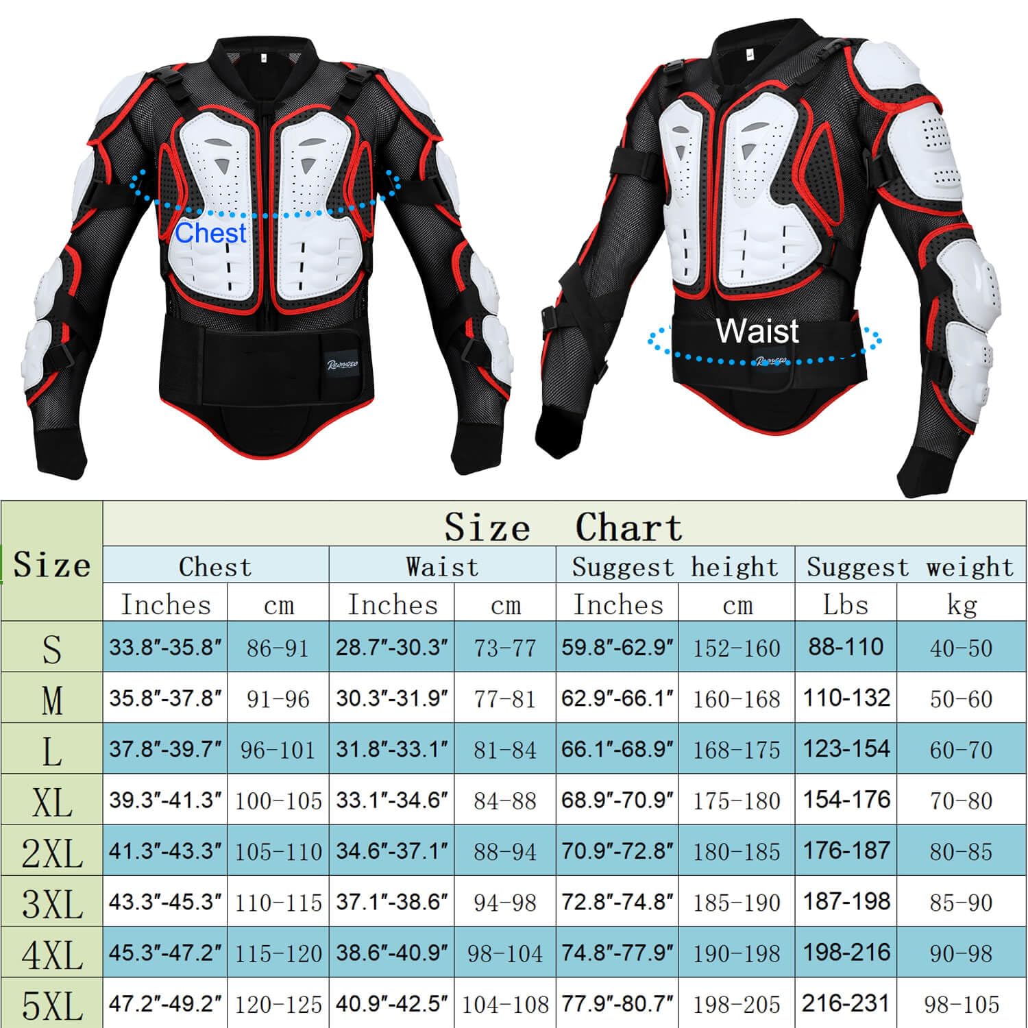 Giacca protettiva integrale da moto per giovani adulti, giacca protettiva per motocross, ATV, MTB, corse
