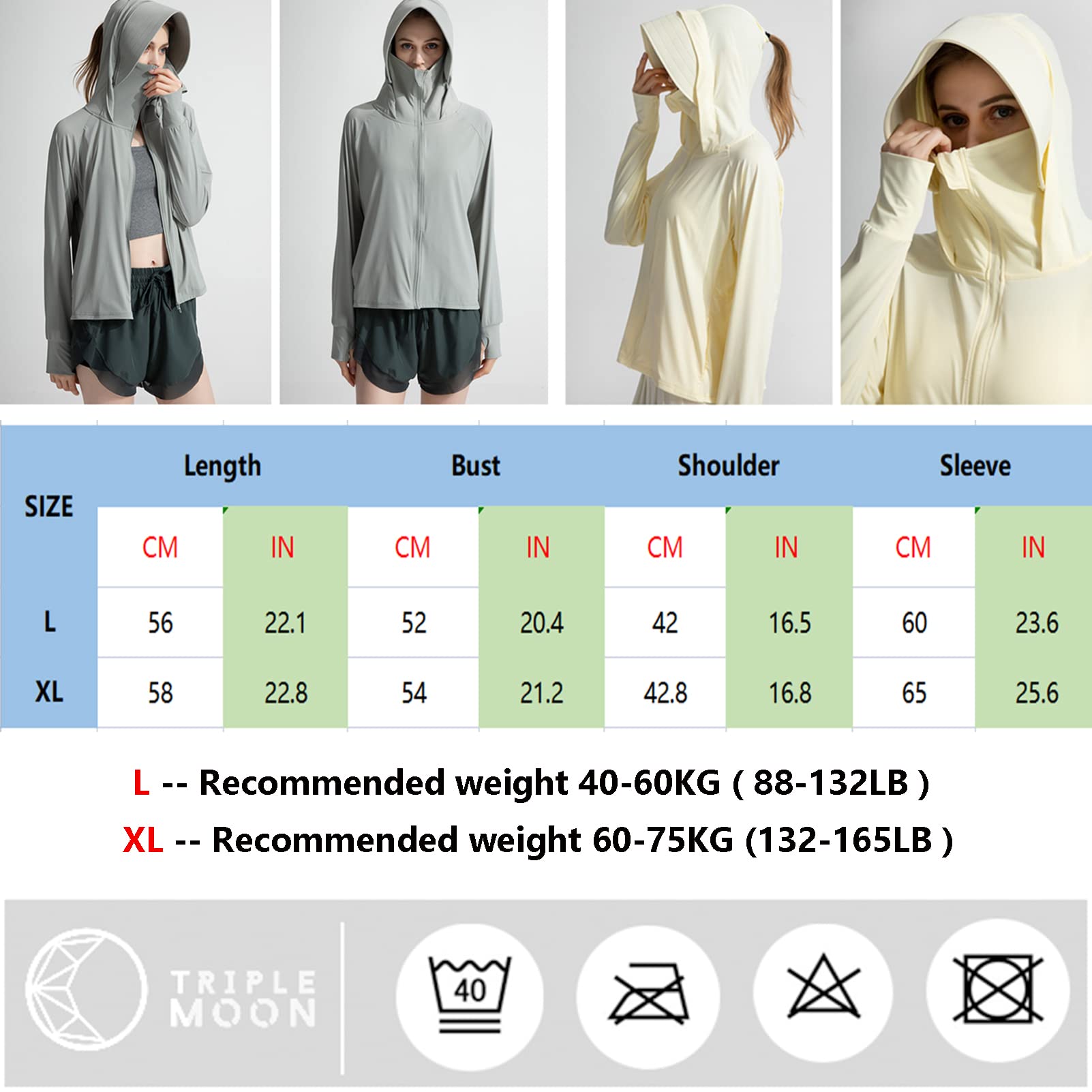 Giacca Estiva Rolanko Per Ragazze - Manica Lunga Con Fori Pollici, Protezione Solare, Asciugatura Rapida - Foto 3