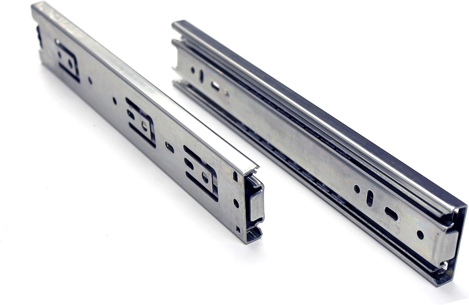 Berta (10 Pairs) 10 Inch Ball Bearing, Side Mount Heavy Duty Steel Material, 100 lbs. Load Rating, Full Extension Drawer Slides Hardware with Screws