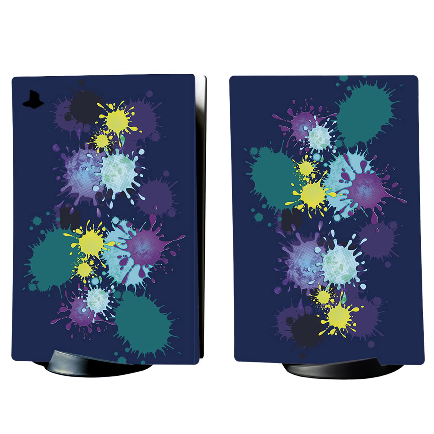 PlayVital Adesivo Skin per ps5 Standard Digital Edition, Cover Sticker Decal Vinile per ps5 Digital Console Controller Telecomando Cuffie Base di Ricarica, Spruzzi di Vernice
