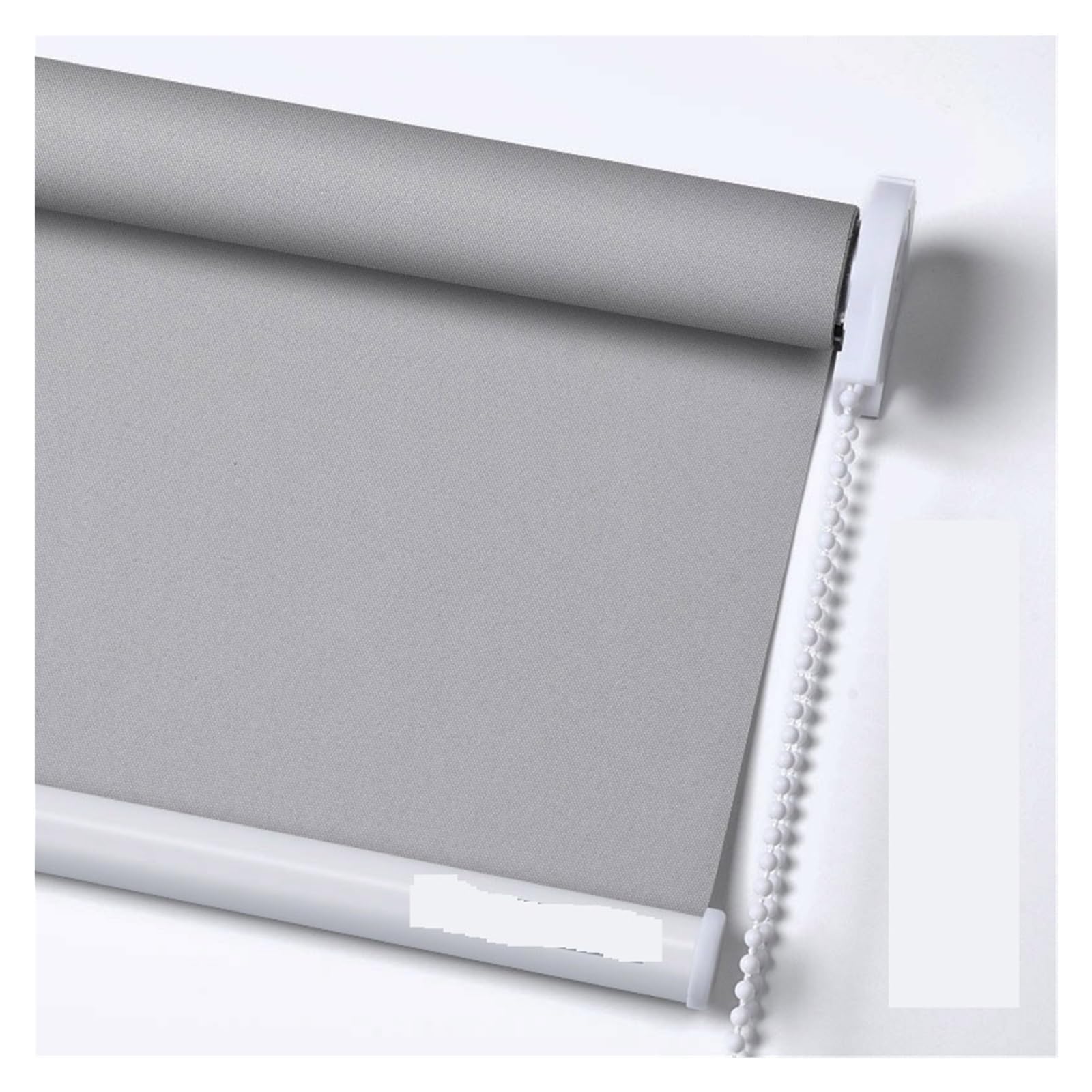 Stores enrouleurs occultants pour chambre et cuisine gris 140x140cm