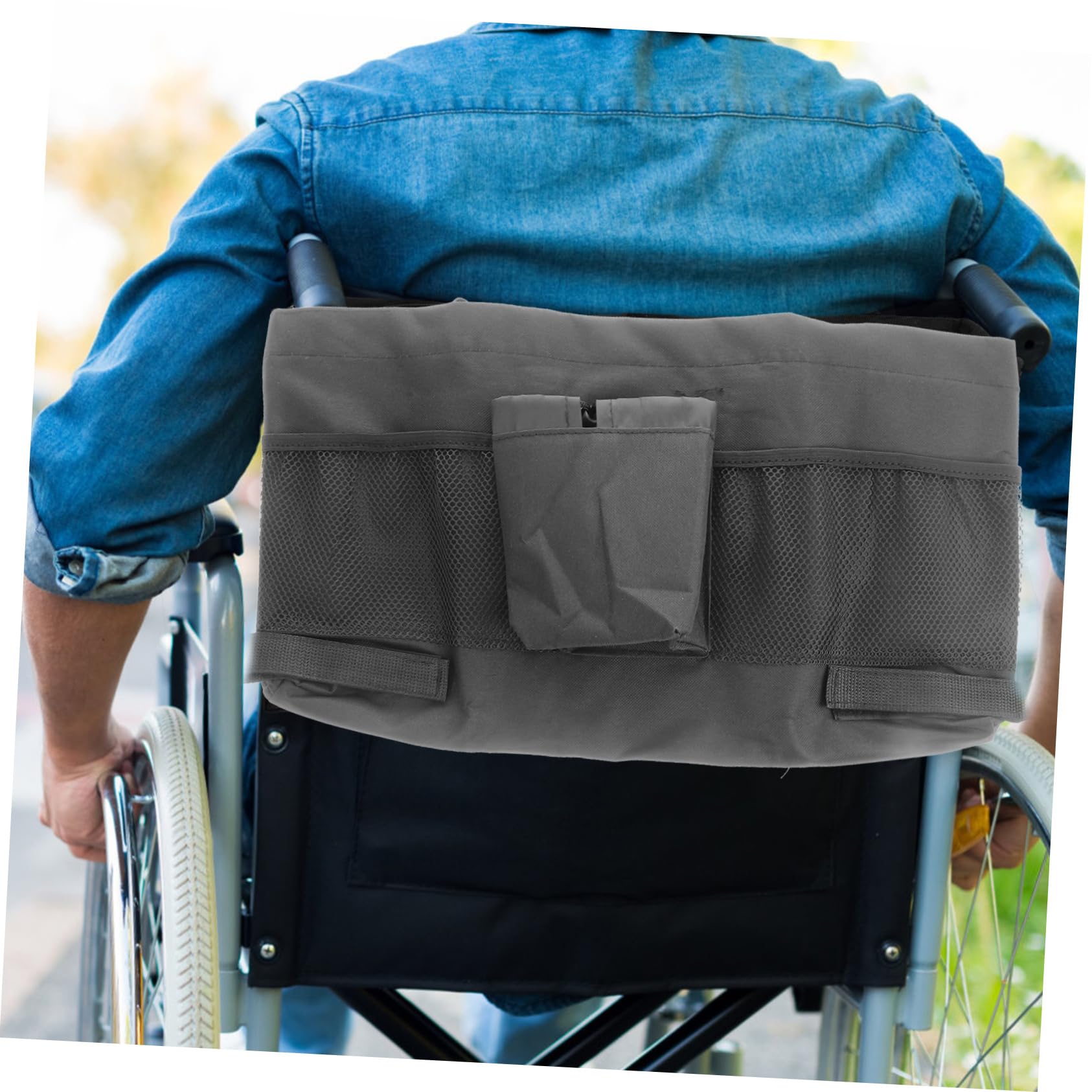 Gatuida Bolsa Para Silla De Ruedas De Almacenamiento Bolso Carrito Cierre Saco Silla De Ruedas Para Uso Diario
