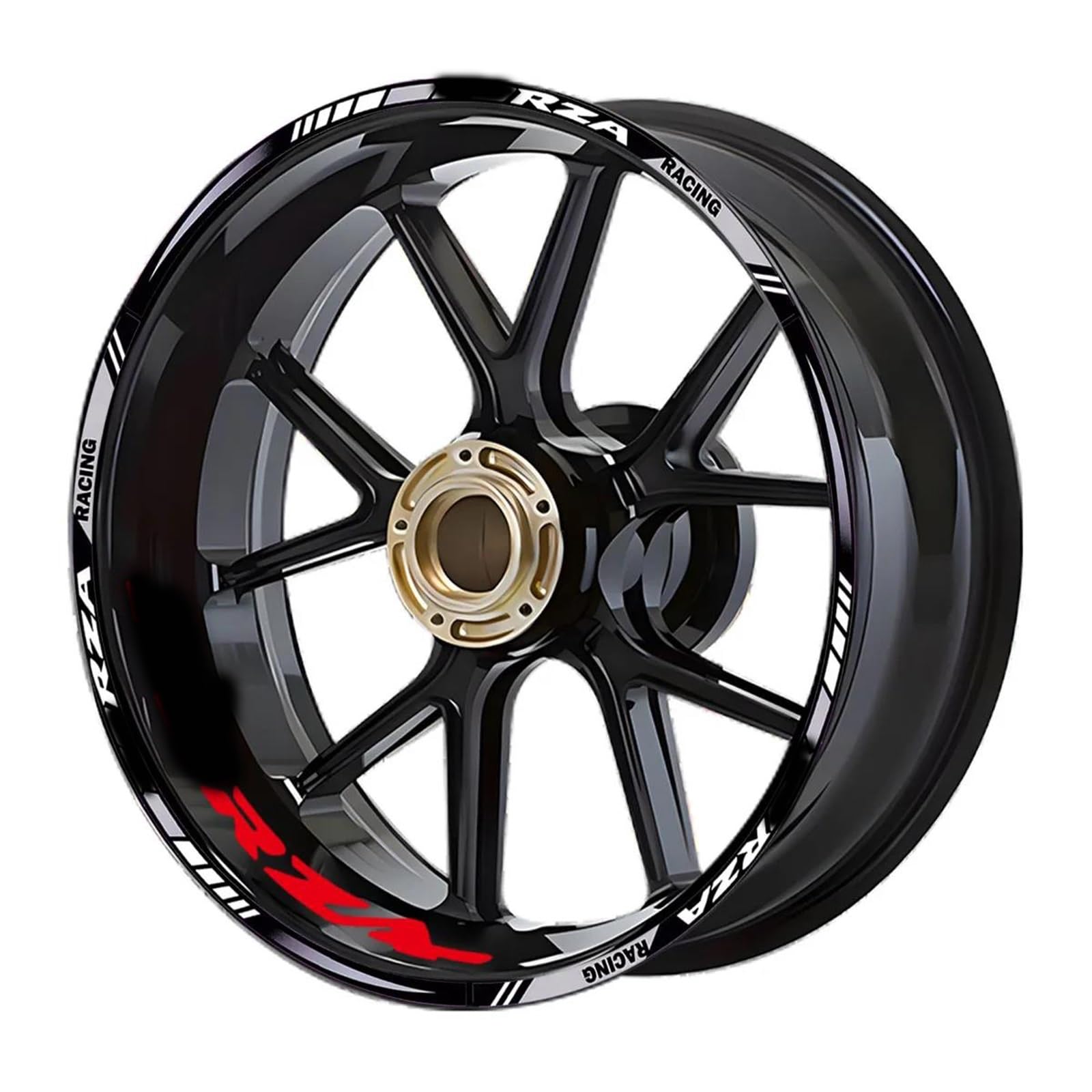 Ntpjk Grey Sticker Part For H-Onda Forza125 Forza250 Forza300 Forza350 Nss Forza 125 250 300 350 2023 2024 Wheel Sticker Rim Decal Motorcycle Accessories(Grey)