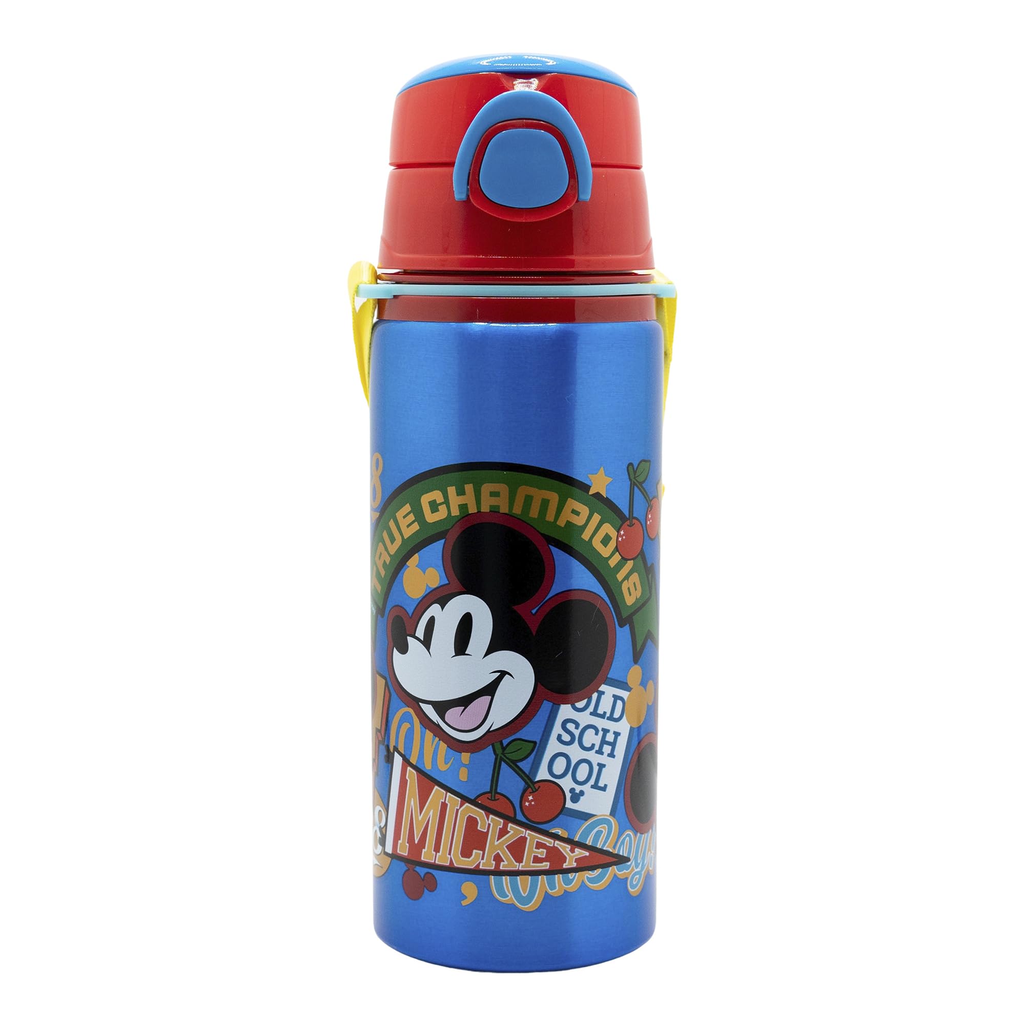 POP-UP ALUMINUM BOTTLE WITH STRAP 730 ML MICKEY TRUE CHAMPIONS