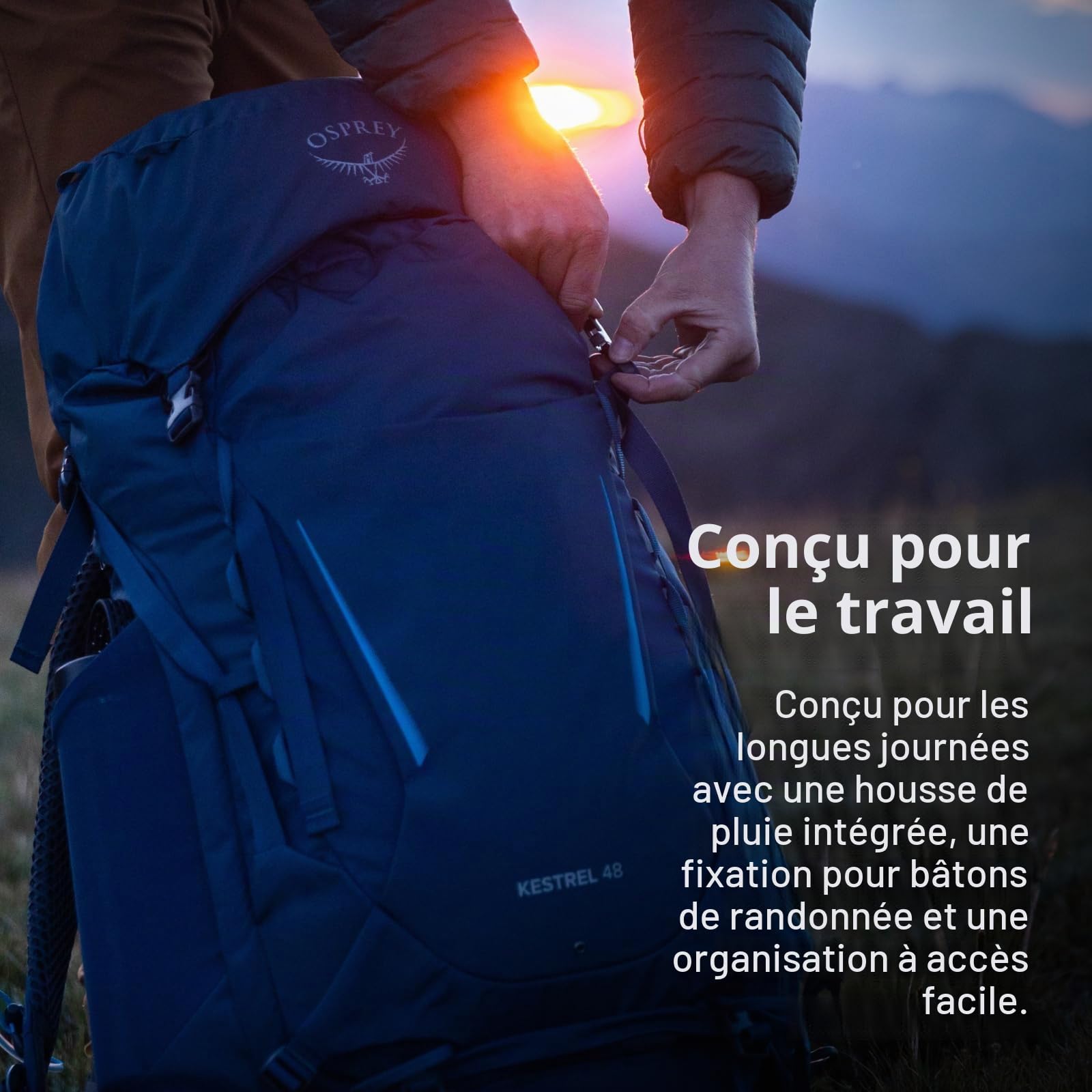 Osprey Kestrel Homme Sac À Dos Sac à dos Homme (lot de 1)
