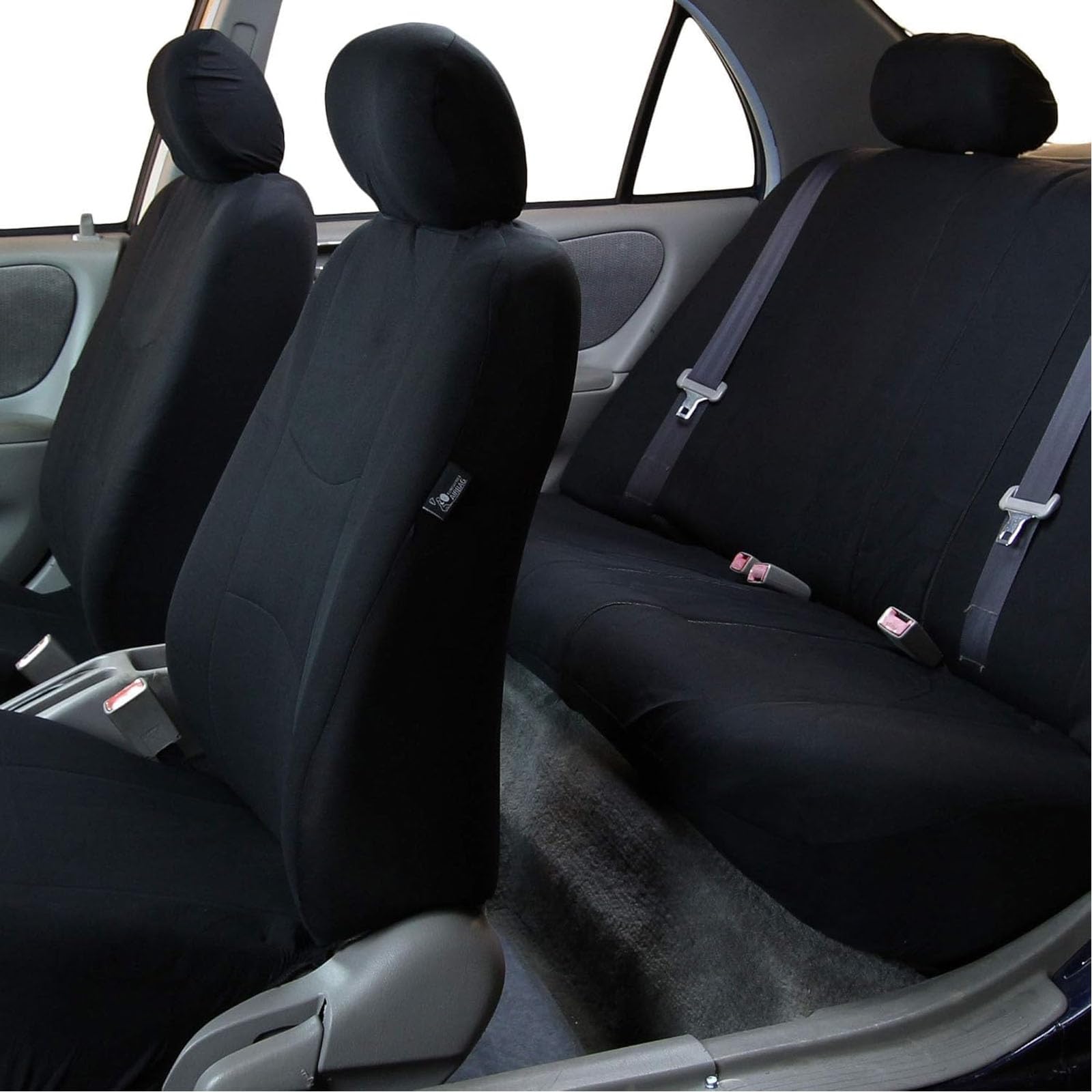 9 sztuk pokrowców na siedzenia samochodowe kompletny zestaw do Mitsubishi Montero, oddychające pokrowce na siedzenia ochraniacze akcesoria, A/czarny